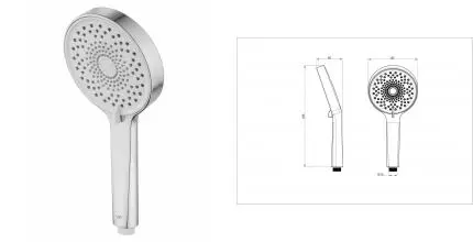 Лейка для душа WONZON & WOGHAND, Хром (WW-88SC03-CR) · без серии, Wonzon & Woghand, WW-88SC03-CR Лейка для душа WONZON & WOGHAND, Хром (WW-88SC03-CR) · без серии, Wonzon & Woghand, WW-88SC03-CR