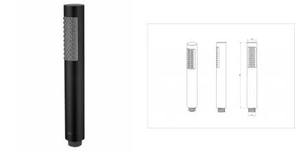 Лейка для душа WONZON & WOGHAND, Черный матовый (WW-88SC04-MB) · без серии, Wonzon & Woghand, WW-88SC04-MB