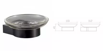 Мыльница с держателем WONZON & WOGHAND CARBON, Чёрный (WW-7722) · Carbon, Wonzon & Woghand, WW-7722