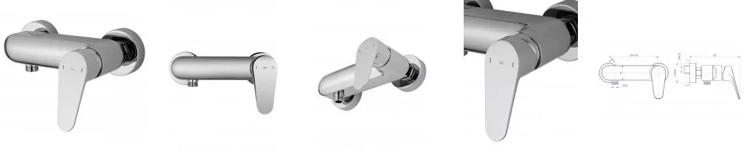 Смеситель для душа «Wonzon & Woghand» Balance WW-054101-CR хром Смеситель для душа «Wonzon & Woghand» Balance WW-054101-CR хром