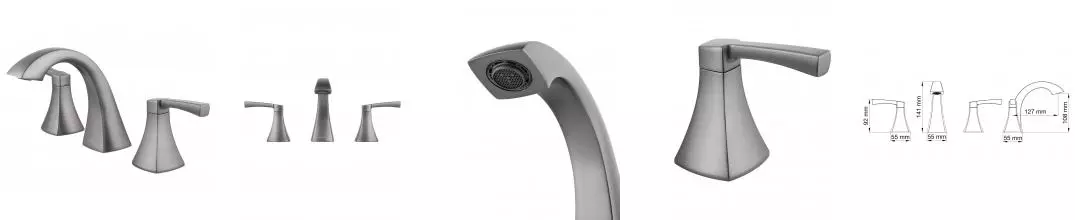 Смеситель для раковины «Wonzon & Woghand» Flex WW-88083095-BGM тёмный графит Смеситель для раковины «Wonzon & Woghand» Flex WW-88083095-BGM тёмный графит