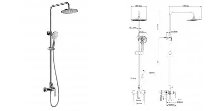 Душевая система WONZON & WOGHAND Blend, Хром (WW-A30103-CR) · Wonzon & Woghand, WW-A30103-CR Душевая система WONZON & WOGHAND Blend, Хром (WW-A30103-CR) · Wonzon & Woghand, WW-A30103-CR