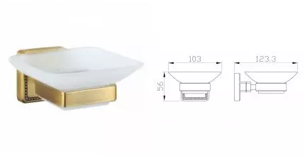 Мыльница с держателем WONZON & WOGHAND ROMA, Бронза (WW-7222) · Roma, Wonzon & Woghand, WW-7222