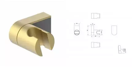 Настенный держатель WONZON & WOGHAND, Брашированное золото (WW-994207-BG) · Wonzon & Woghand, WW-994207-BG Настенный держатель WONZON & WOGHAND, Брашированное золото (WW-994207-BG) · Wonzon & Woghand, WW-994207-BG