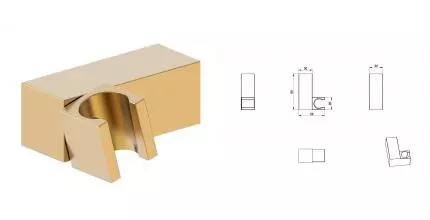 Настенный держатель WONZON & WOGHAND, Темное золото (WW-994220-DG) · Wonzon & Woghand, WW-994220-DG