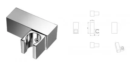 Настенный держатель WONZON & WOGHAND, Хром (WW-994201-CR) · Wonzon & Woghand, WW-994201-CR