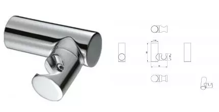 Настенный держатель WONZON & WOGHAND, Хром (WW-994219-CR) · Wonzon & Woghand, WW-994219-CR