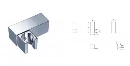 Настенный держатель WONZON & WOGHAND, Хром (WW-994220-CR) · Wonzon & Woghand, WW-994220-CR