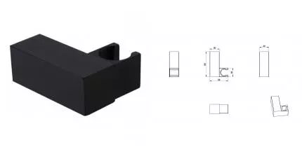 Настенный держатель WONZON & WOGHAND, Черный матовый (WW-994220-MB) · Wonzon & Woghand, WW-994220-MB