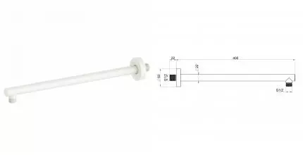 Настенный кронштейн для верхнего душа WONZON & WOGHAND, Белый матовый (WW-SA09-40-WM) · Wonzon & Woghand, WW-SA09-40-WM Настенный кронштейн для верхнего душа WONZON & WOGHAND, Белый матовый (WW-SA09-40-WM) · Wonzon & Woghand, WW-SA09-40-WM