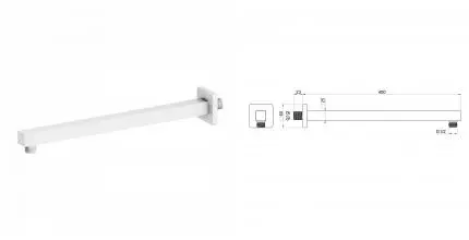 Настенный кронштейн для верхнего душа WONZON & WOGHAND, Белый матовый (WW-SA10-40-WM) · Wonzon & Woghand, WW-SA10-40-WM Настенный кронштейн для верхнего душа WONZON & WOGHAND, Белый матовый (WW-SA10-40-WM) · Wonzon & Woghand, WW-SA10-40-WM