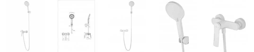 Смеситель для душа WONZON & WOGHAND, Белый матовый (WW-B2585-MW) · без серии, Wonzon & Woghand, WW-B2585-MW