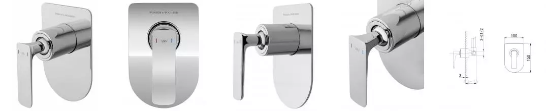 Смеситель для душа «Wonzon & Woghand» Shark WW-484700-CR хром Смеситель для душа «Wonzon & Woghand» Shark WW-484700-CR хром