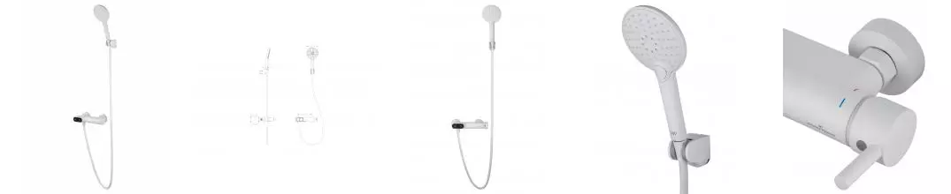 Смеситель для душа с встроенным изливом WONZON & WOGHAND MUSE Corno, Белый матовый (WW-A30902-MW) · Muse, Wonzon & Woghand, WW-A30902-MW