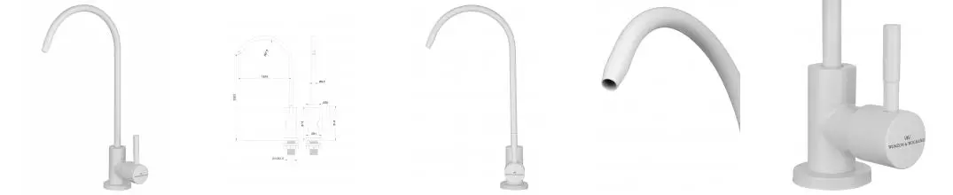 Смеситель для фильтрованной воды WONZON & WOGHAND, Белый матовый (WW-AE4587-MW) · без серии, Wonzon & Woghand, WW-AE4587-MW