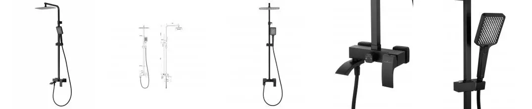 Душевая система WONZON & WOGHAND FIT, Черный матовый (WW-88739009-MB) · Fit, Wonzon & Woghand, WW-88739009-MB
