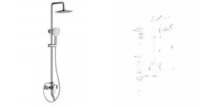 Душевая система WONZON & WOGHAND Line, Хром (WW-AE3354-CR) · Line, Wonzon & Woghand, WW-AE3354-CR Душевая система WONZON & WOGHAND Line, Хром (WW-AE3354-CR) · Line, Wonzon & Woghand, WW-AE3354-CR