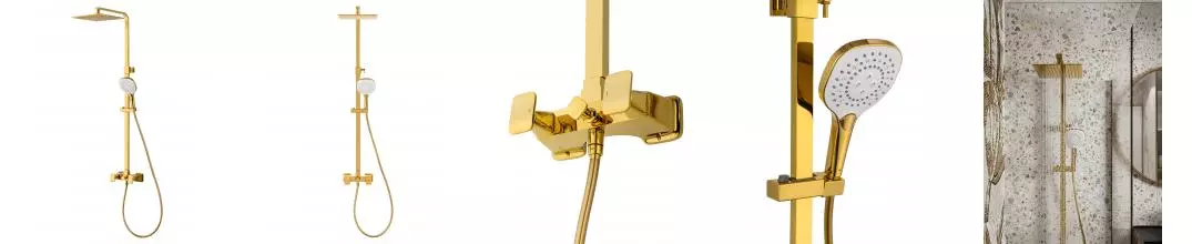 Душевая система WONZON & WOGHAND SHAKESPEARE, Темное золото (WW-654602-DG) · Shakespeare, Wonzon & Woghand, WW-654602-DG