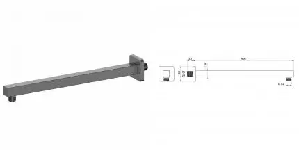Настенный кронштейн для верхнего душа WONZON & WOGHAND, Темный графит (WW-SA10-40-BGM) · Wonzon & Woghand, WW-SA10-40-BGM Настенный кронштейн для верхнего душа WONZON & WOGHAND, Темный графит (WW-SA10-40-BGM) · Wonzon & Woghand, WW-SA10-40-BGM