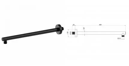Настенный кронштейн для верхнего душа WONZON & WOGHAND, Черный матовый (WW-SA09-40-MB) · Wonzon & Woghand, WW-SA09-40-MB Настенный кронштейн для верхнего душа WONZON & WOGHAND, Черный матовый (WW-SA09-40-MB) · Wonzon & Woghand, WW-SA09-40-MB