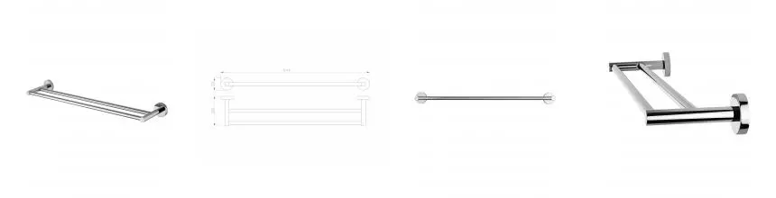 Полотенцедержатель двойной WONZON & WOGHAND EASY, Хром (WW-8111) · Easy, Wonzon & Woghand, WW-8111