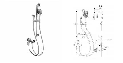 Смеситель для душа с гарнитуром WONZON & WOGHAND, Хром (WW-A4888-CR) · без серии, Wonzon & Woghand, WW-A4888-CR Смеситель для душа с гарнитуром WONZON & WOGHAND, Хром (WW-A4888-CR) · без серии, Wonzon & Woghand, WW-A4888-CR