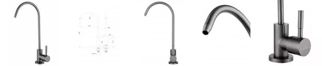 Смеситель для фильтрованной воды WONZON & WOGHAND, Тёмный графит (WW-AE4587-BGG) · без серии, Wonzon & Woghand, WW-AE4587-BGG Смеситель для фильтрованной воды WONZON & WOGHAND, Тёмный графит (WW-AE4587-BGG) · без серии, Wonzon & Woghand, WW-AE4587-BGG