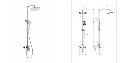 Душевая система WONZON & WOGHAND, Хром (WW-B2168-A-CR) · Wonzon & Woghand, WW-B2168-A-CR Душевая система WONZON & WOGHAND, Хром (WW-B2168-A-CR) · Wonzon & Woghand, WW-B2168-A-CR