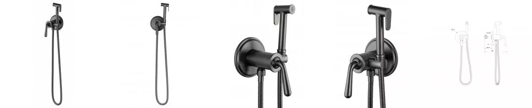 Смеситель с гигиеническим душем «Wonzon & Woghand» Steam WW-88829008-BGM тёмный графит Смеситель с гигиеническим душем «Wonzon & Woghand» Steam WW-88829008-BGM тёмный графит