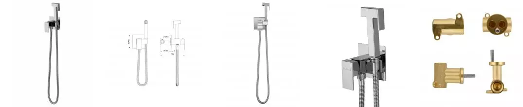 Смеситель с гигиеническим душем встраиваемый WONZON & WOGHAND, Хром (WW-88829903-CR) · без серии, Wonzon & Woghand, WW-88829903-CR Смеситель с гигиеническим душем встраиваемый WONZON & WOGHAND, Хром (WW-88829903-CR) · без серии, Wonzon & Woghand, WW-88829903-CR