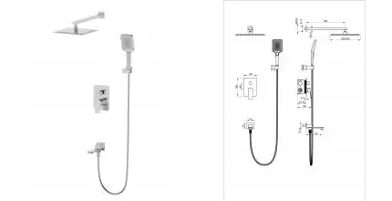 Душевая система встраиваемая WONZON & WOGHAND DIAMOND, Брашированный никель (WW-88939011-BN) · Diamond, Wonzon & Woghand, WW-88939011-BN Душевая система встраиваемая WONZON & WOGHAND DIAMOND, Брашированный никель (WW-88939011-BN) · Diamond, Wonzon & Woghand, WW-88939011-BN