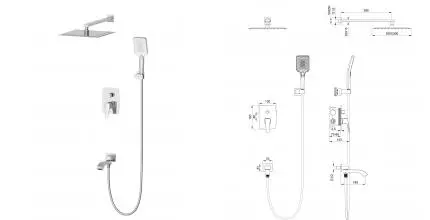 Душевая система встраиваемая WONZON & WOGHAND FLEX, Брашированный никель (WW-88939072-BN) · Flex, Wonzon & Woghand, WW-88939072-BN Душевая система встраиваемая WONZON & WOGHAND FLEX, Брашированный никель (WW-88939072-BN) · Flex, Wonzon & Woghand, WW-88939072-BN