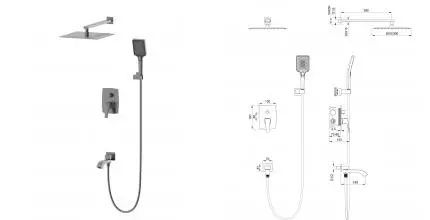 Душевая система встраиваемая WONZON & WOGHAND FLEX, Темный графит (WW-88939072-BGM) · Flex, Wonzon & Woghand, WW-88939072-BGM Душевая система встраиваемая WONZON & WOGHAND FLEX, Темный графит (WW-88939072-BGM) · Flex, Wonzon & Woghand, WW-88939072-BGM