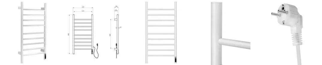 Полотенцесушитель электрический WONZON & WOGHAND BONN, Белый матовый (WW-AL409-MW) · Wonzon & Woghand, WW-AL409-MW Полотенцесушитель электрический WONZON & WOGHAND BONN, Белый матовый (WW-AL409-MW) · Wonzon & Woghand, WW-AL409-MW