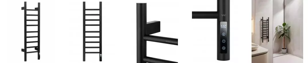 Полотенцесушитель электрический WONZON & WOGHAND BONN, Черный матовый (WW-AL4092-MB) · Wonzon & Woghand, WW-AL4092-MB
