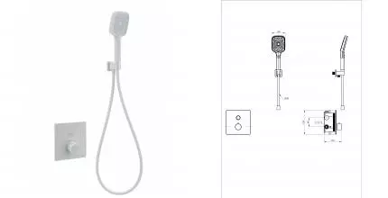 Смеситель для душа с термостатом встраиваемый WONZON & WOGHAND, Белый матовый (WW-D1017-B-MW) · без серии, Wonzon & Woghand, WW-D1017-B-MW Смеситель для душа с термостатом встраиваемый WONZON & WOGHAND, Белый матовый (WW-D1017-B-MW) · без серии, Wonzon & Woghand, WW-D1017-B-MW