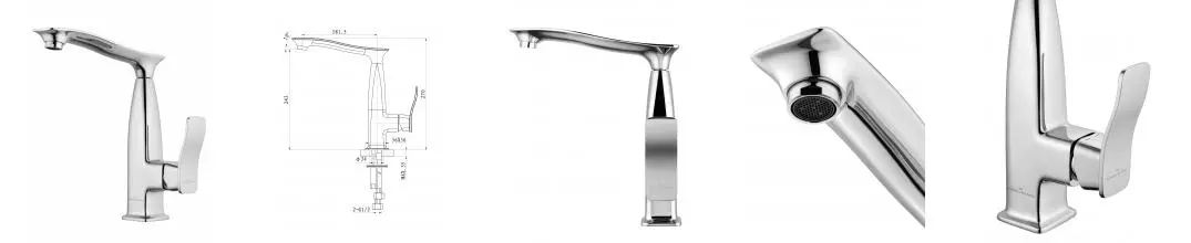 Смеситель для кухни WONZON & WOGHAND NAVIA, Хром (WW-182101-CR) · Navia, Wonzon & Woghand, WW-182101-CR