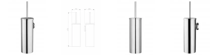Туалетный ершик в комплекте WONZON & WOGHAND EASY, Хром (WW-8119) · Easy, Wonzon & Woghand, WW-8119