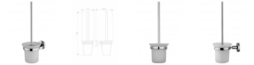 Туалетный ершик в комплекте WONZON & WOGHAND EASY, Хром (WW-8129) · Easy, Wonzon & Woghand, WW-8129