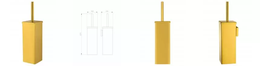 Туалетный ершик в комплекте WONZON & WOGHAND POLO, Тёмное золото (WW-8929-DG) · Polo, Wonzon & Woghand, WW-8929-DG