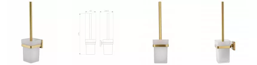 Туалетный ершик в комплекте WONZON & WOGHAND ROMA, Бронза (WW-7229) · Roma, Wonzon & Woghand, WW-7229