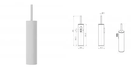 Туалетный ершик в комплекте WONZON & WOGHAND, Белый матовый (WW-V4601-MW) · Wonzon & Woghand, WW-V4601-MW