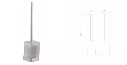 Туалетный ершик в комплекте WONZON & WOGHAND, Хром (WW-9529) · Wonzon & Woghand, WW-9529