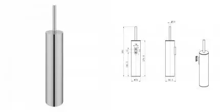 Туалетный ершик в комплекте WONZON & WOGHAND, Хром (WW-V4601-CR) · Wonzon & Woghand, WW-V4601-CR