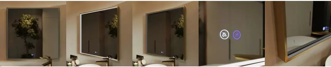 Зеркало «Ukko» Fresco 80/80 с сенсоным выключателем с подсветкой и подогревом серебро Зеркало «Ukko» Fresco 80/80 с сенсоным выключателем с подсветкой и подогревом серебро