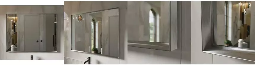 Зеркало «Ukko» Bello 120/90 без света серебро Зеркало «Ukko» Bello 120/90 без света серебро