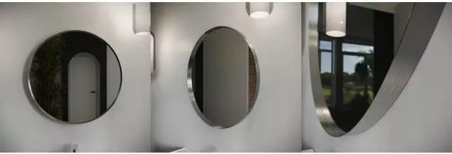 Зеркало «Ukko» Augusta 80 без света серебро