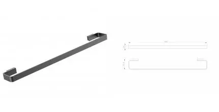 Вешалка для полотенец WONZON & WOGHAND LOTTE, Тёмный графит (WW-8312A-BGM) · Wonzon & Woghand, WW-8312A-BGM