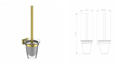 Туалетный ершик в комплекте WONZON & WOGHAND GRAFFITY, Брашированное золото (WW-9329-BG) · Graffity, Wonzon & Woghand, WW-9329-BG