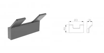 Двойной крючок для ванной WONZON & WOGHAND LOTTE, Тёмный графит (WW-8325-BGM) · Wonzon & Woghand, WW-8325-BGM